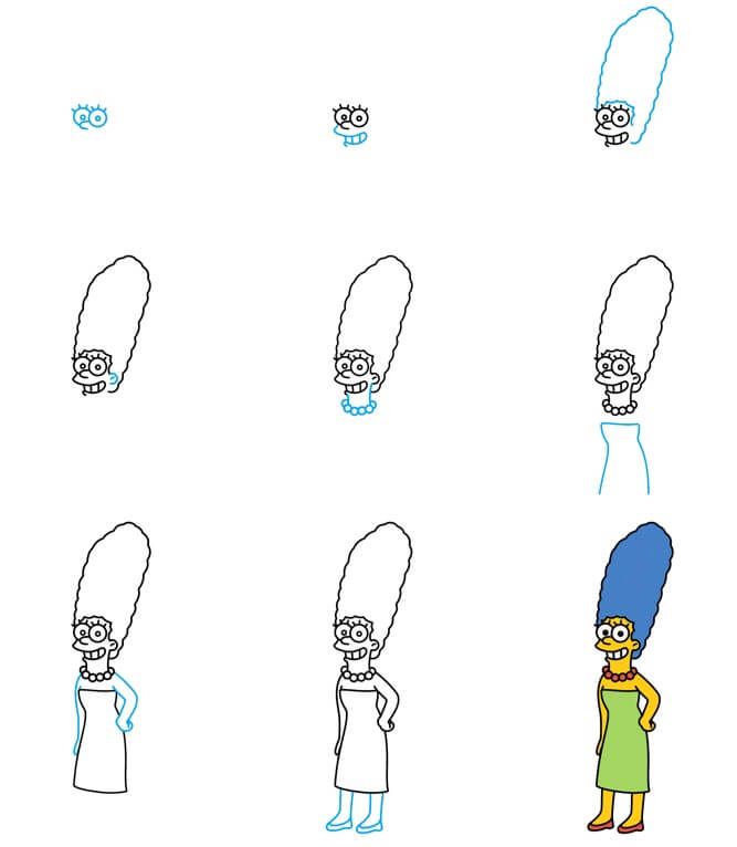 Marge Simpson (5) dessin