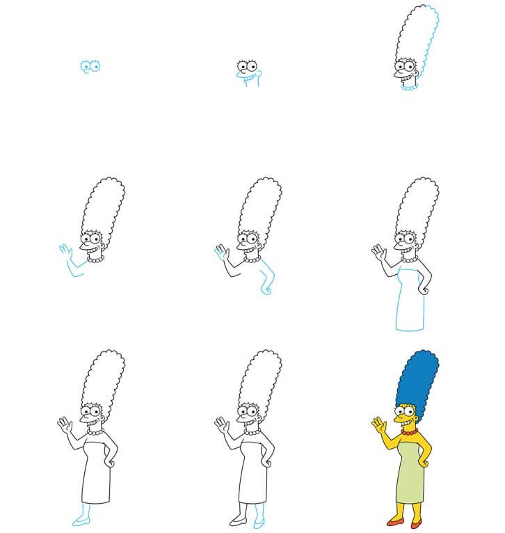 Marge Simpson (8) dessin