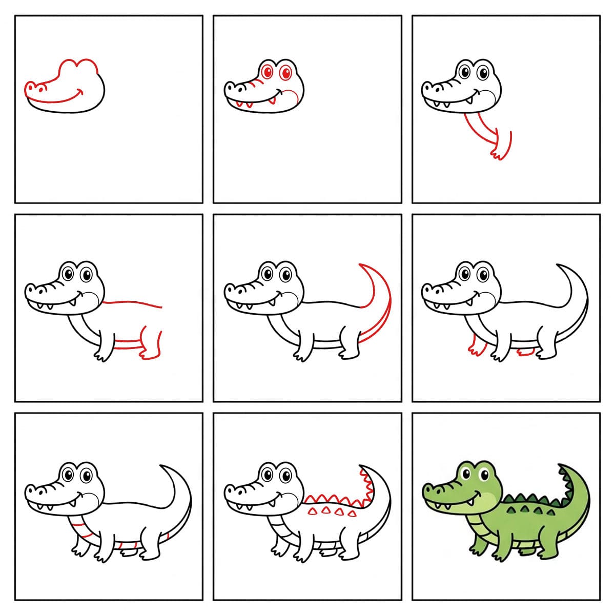 Petit crocodile dessin