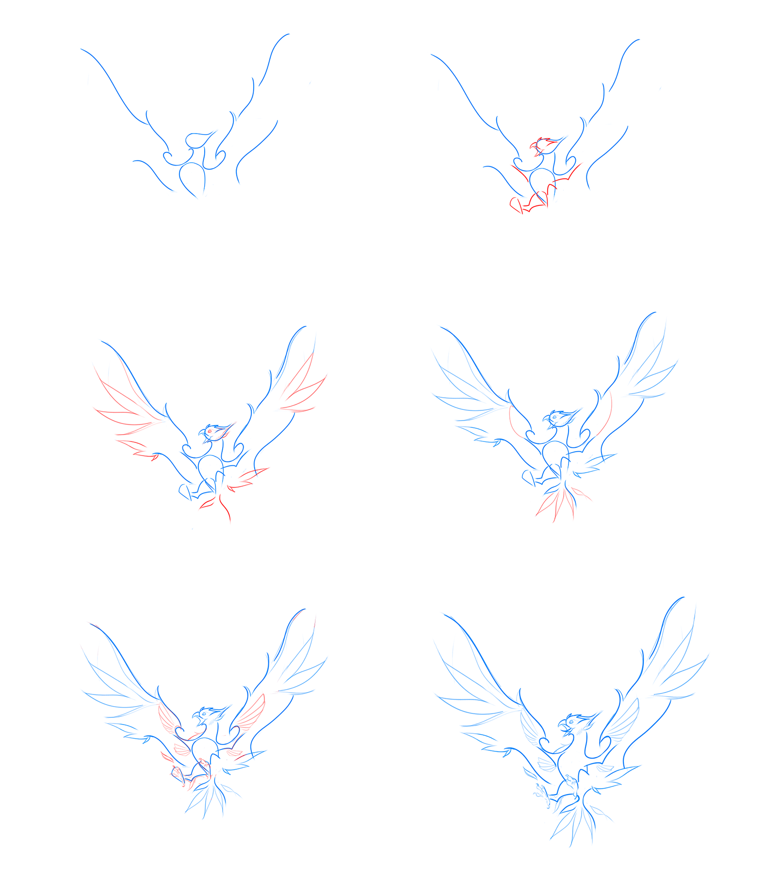 Phénix simple (2) dessin