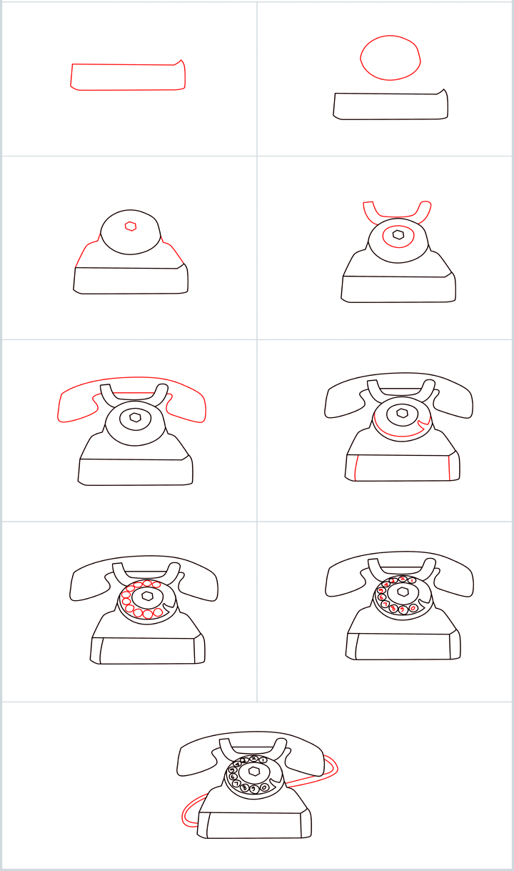 Téléphones de bureau (1) dessin