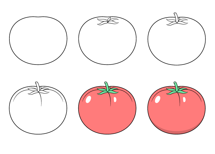 Tomate simple (2) dessin