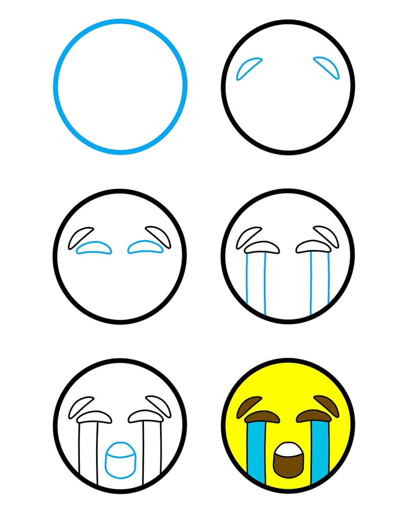 Emoji qui pleure (1) dessin