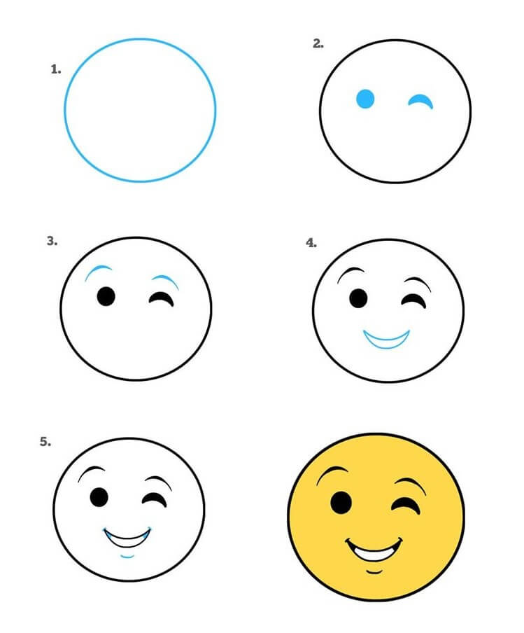 Emoji souriant (2) dessin