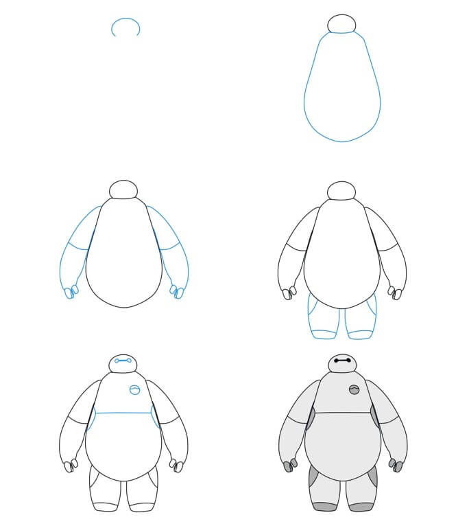 Idées Baymax (9) dessin