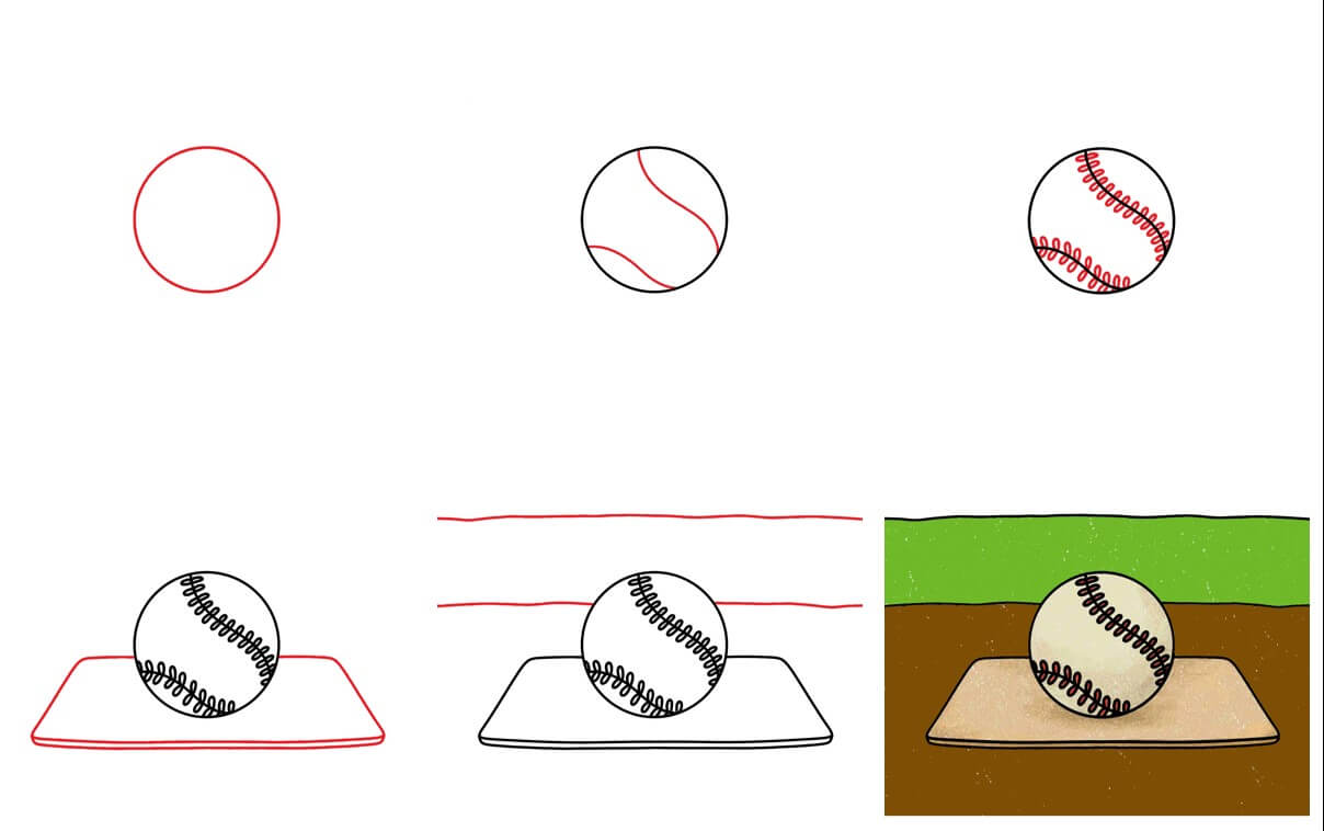 Idées de baseball (14) dessin