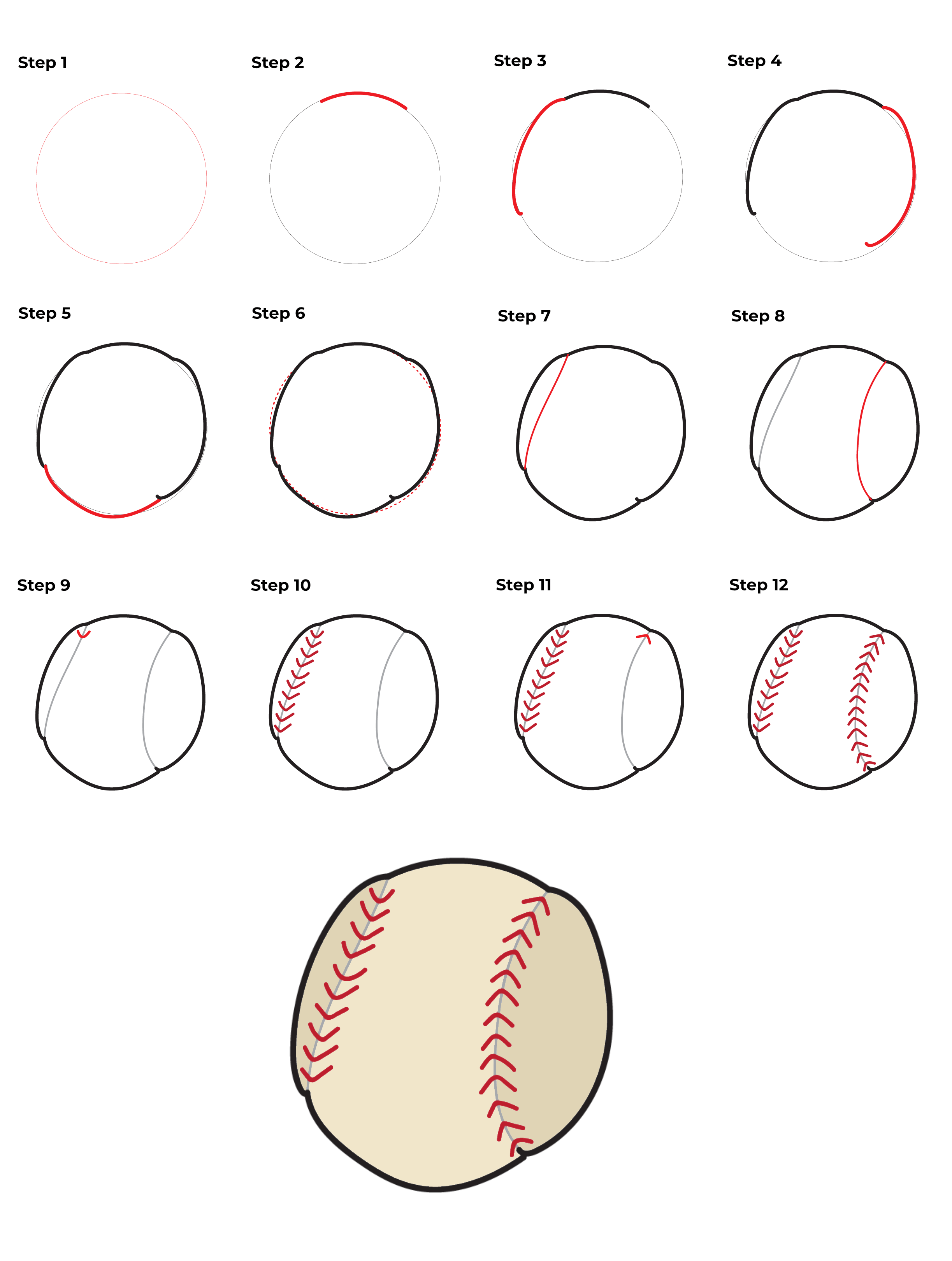 Idées de baseball (15) dessin