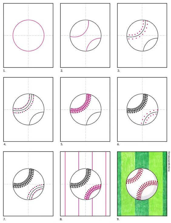 Idées de baseball (2) dessin