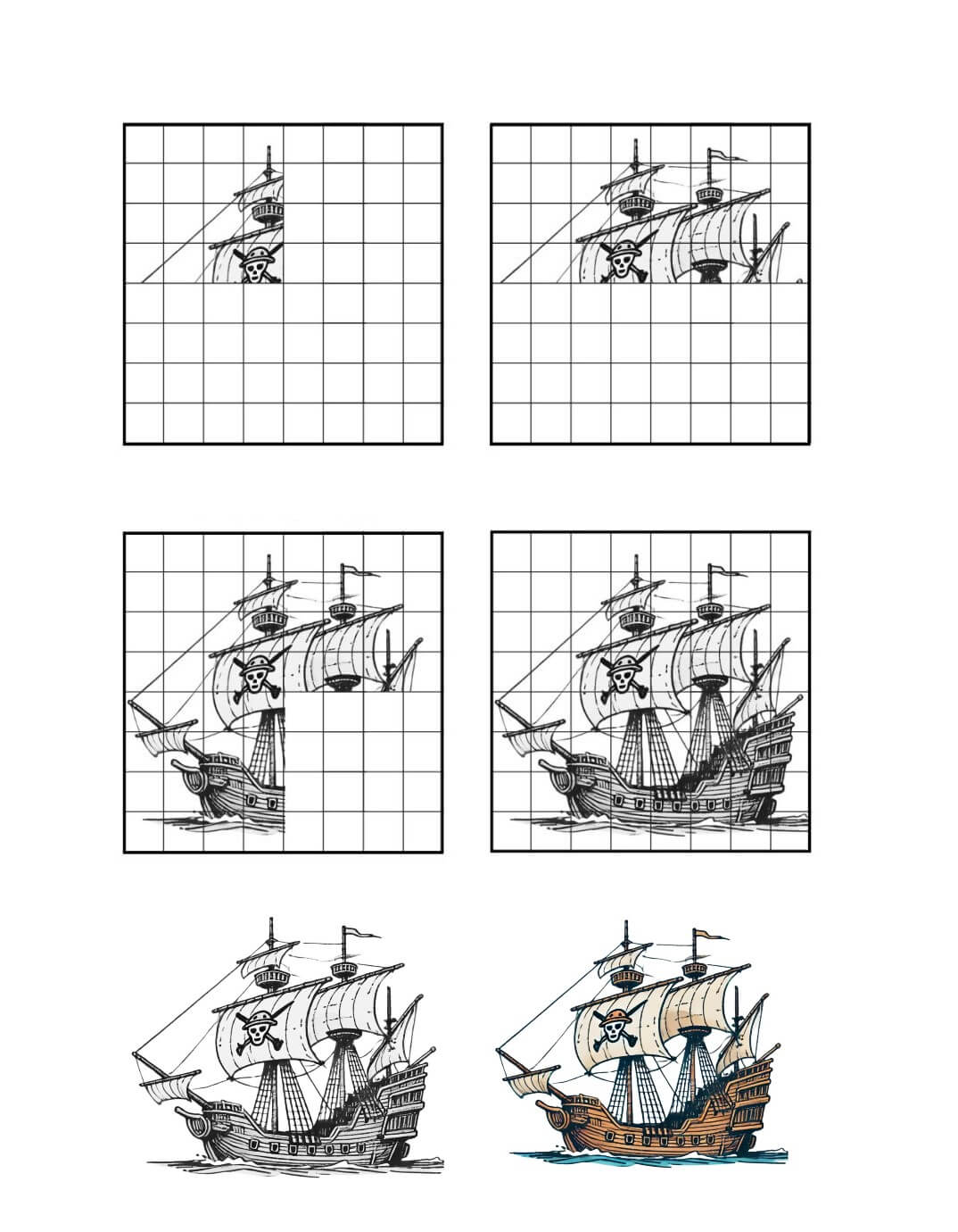 Idées de bateaux pirates (15) dessin