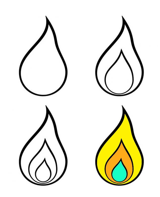 Idées de flammes (7) dessin