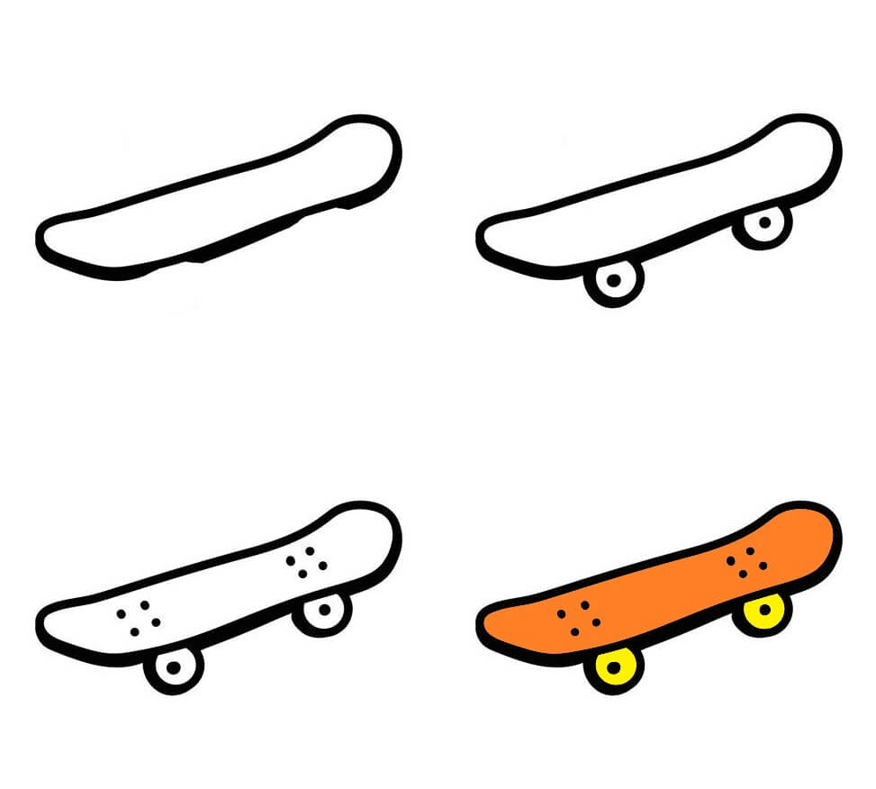 Idées de skateboard (11) dessin