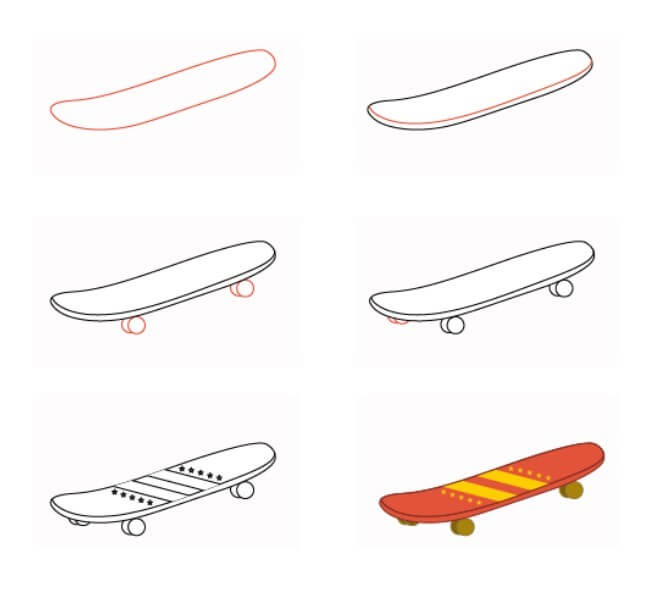 Idées de skateboard (13) dessin