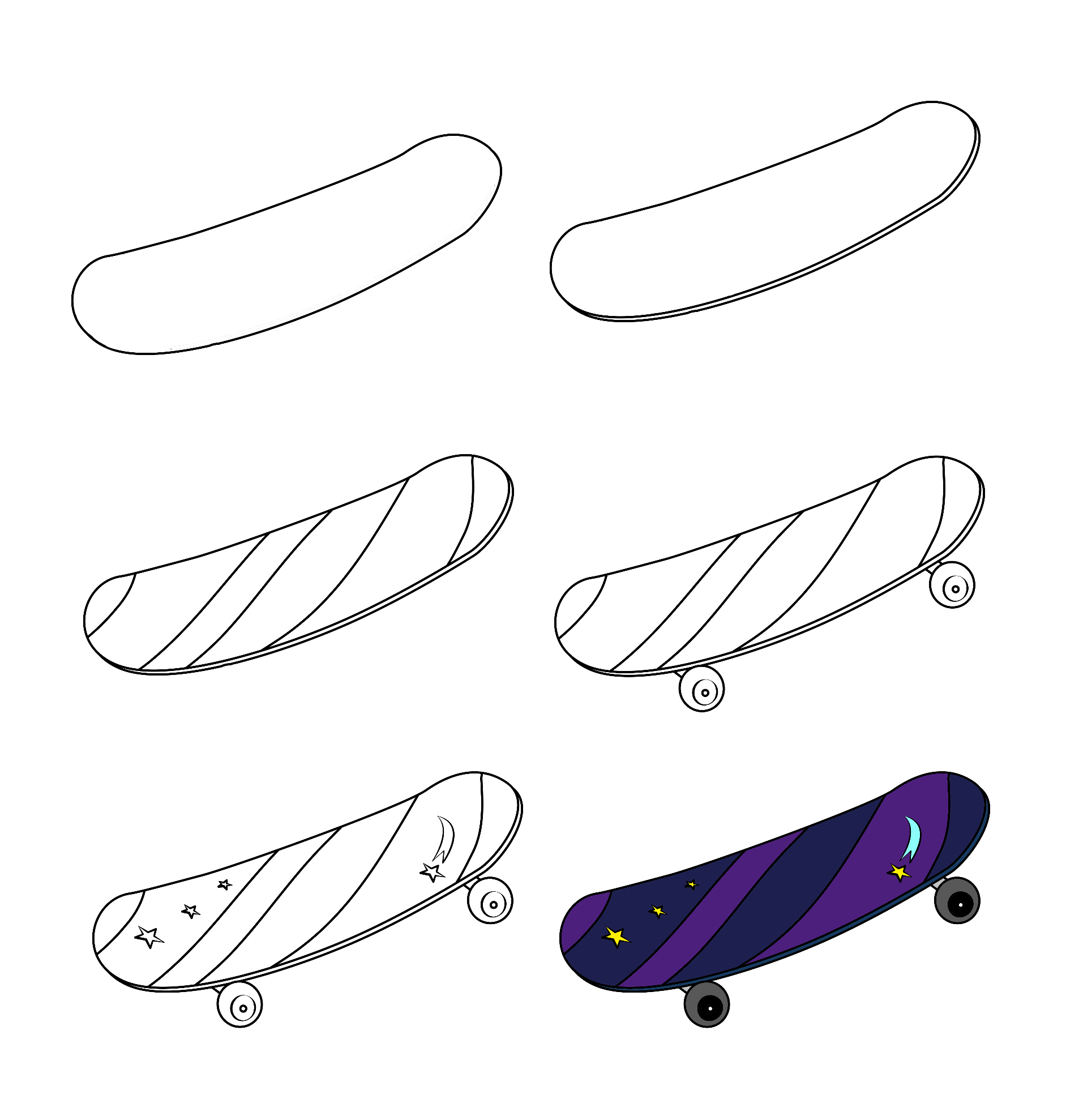 Idées de skateboard (20) dessin