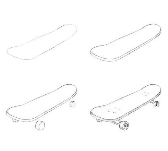 Idées de skateboard (3) dessin