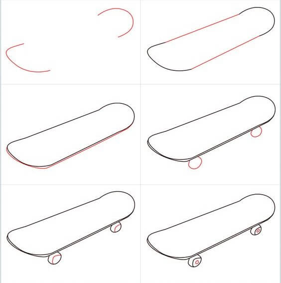 Idées de skateboard (7) dessin