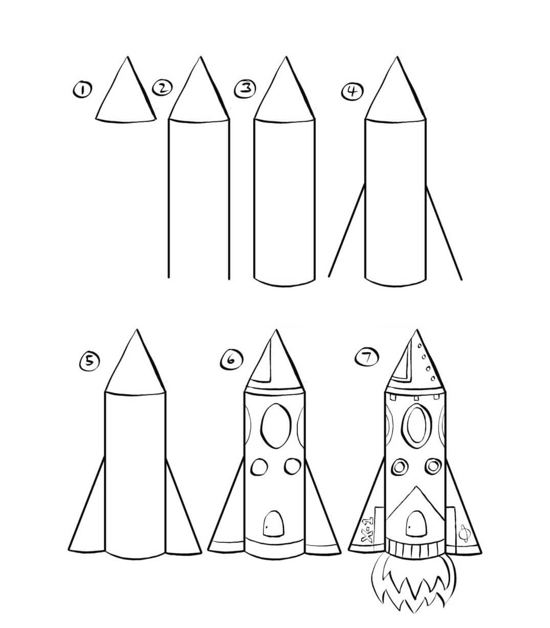 Idées de vaisseaux spatiaux (26) dessin