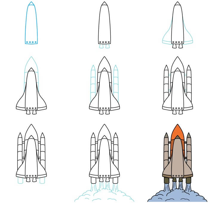 Idées de vaisseaux spatiaux (38) dessin