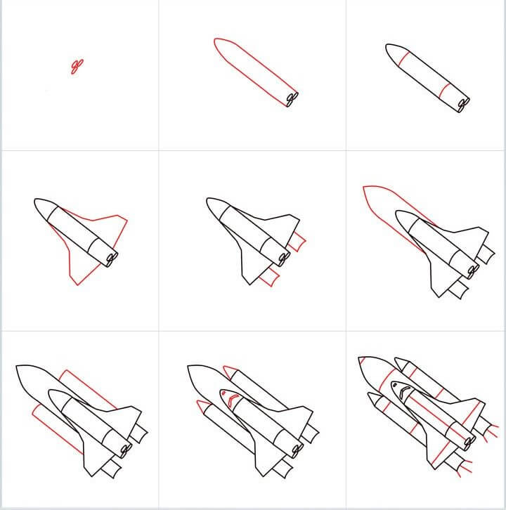 Idées de vaisseaux spatiaux (4) dessin