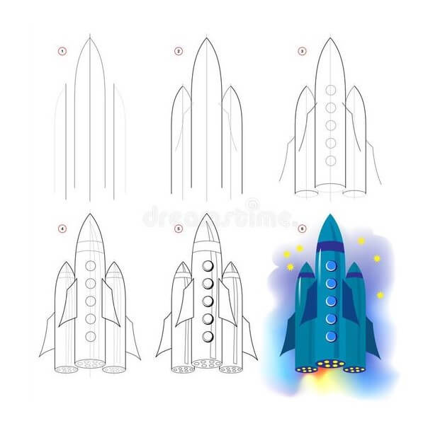 Idées de vaisseaux spatiaux (8) dessin