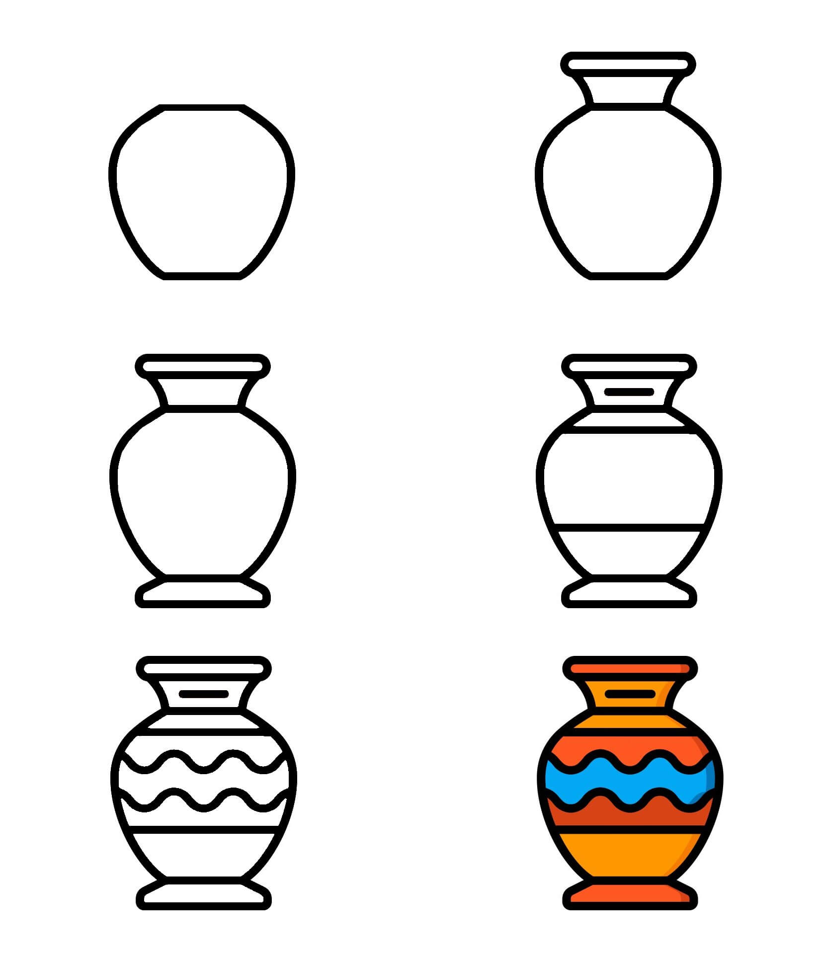 Idées de vases (3) dessin