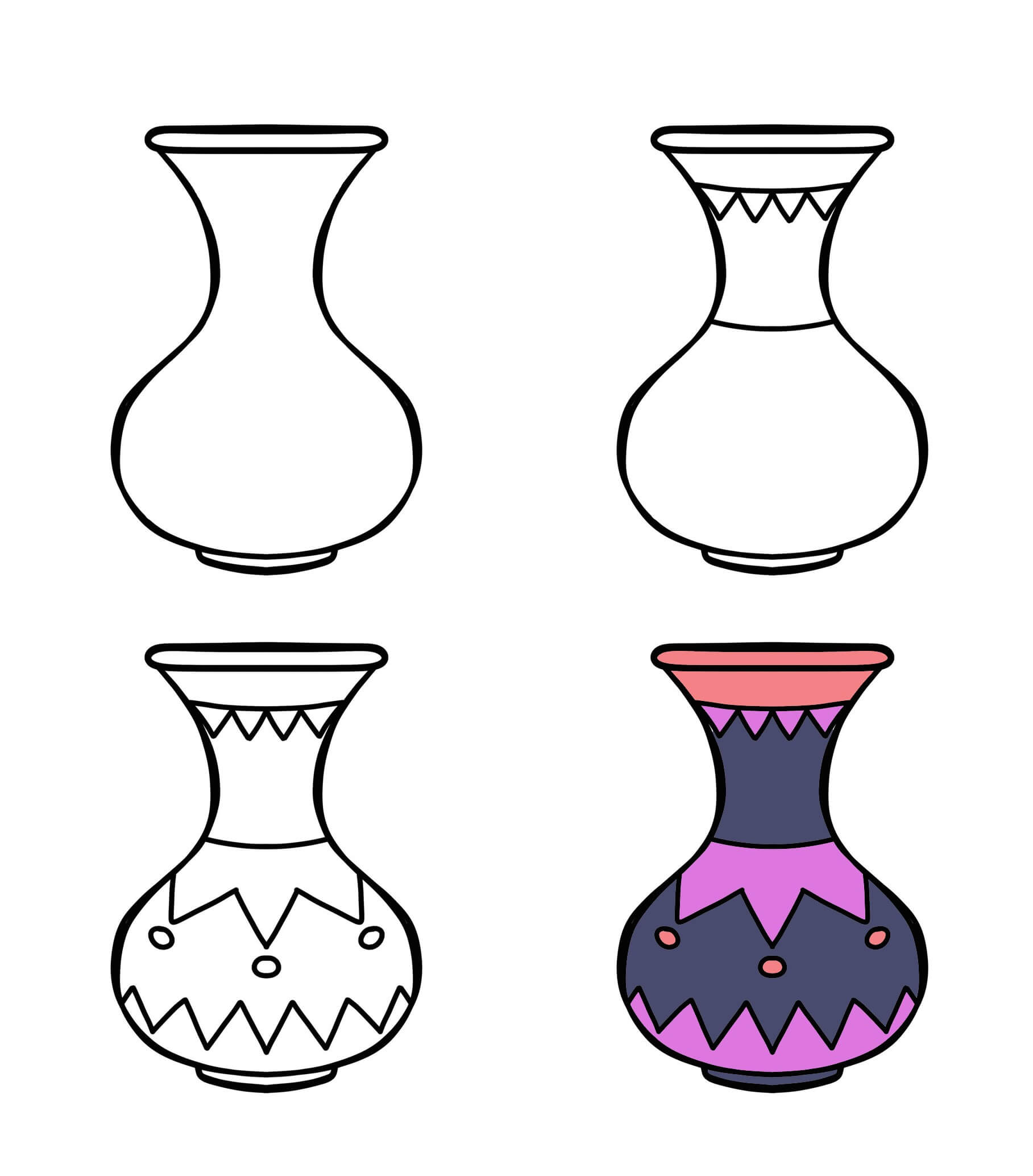 Idées de vases (6) dessin