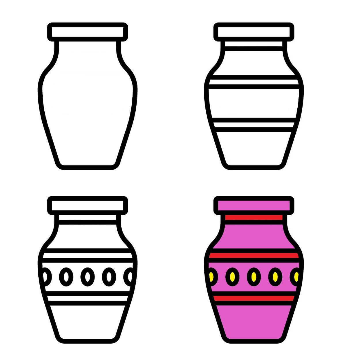 Idées de vases (8) dessin