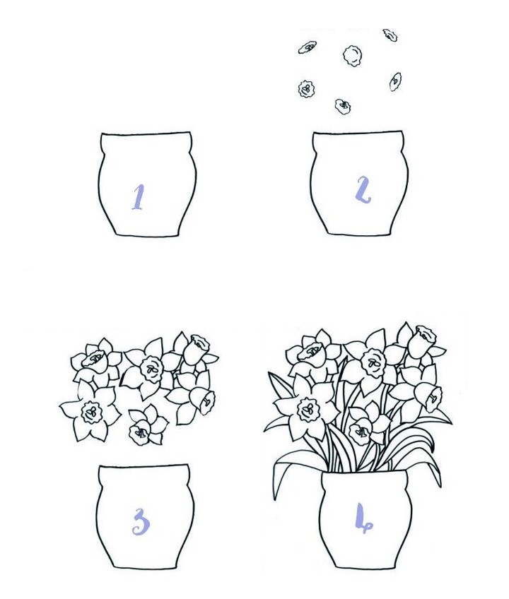 Idées de vases à fleurs (7) dessin