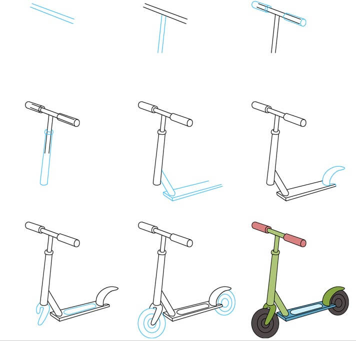 Scooter dessin