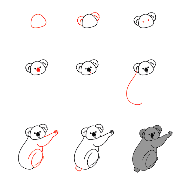 Koala de dessin animé dessin