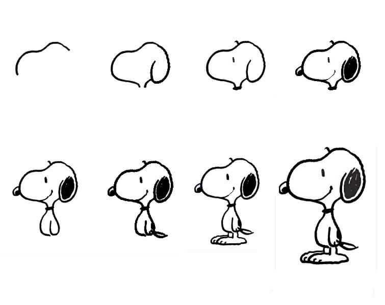 Snoopy idée (12) dessin