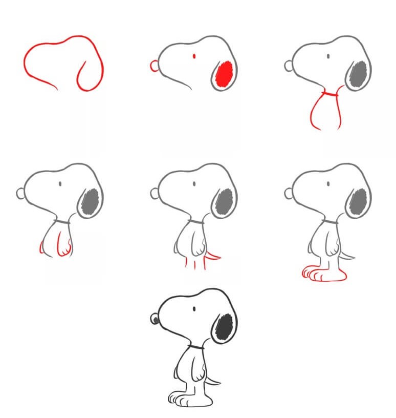 Snoopy idée (23) dessin