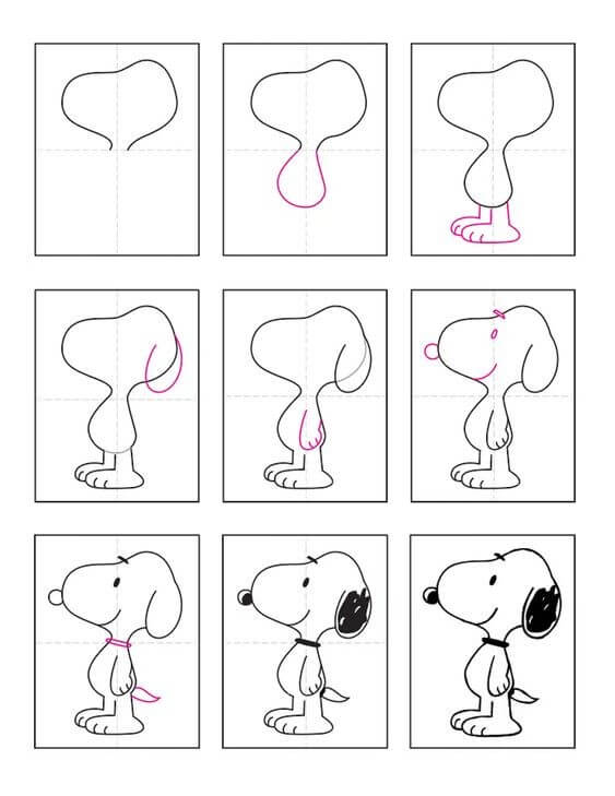 Snoopy idée (3) dessin