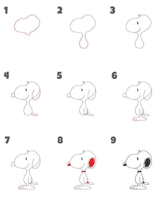 Snoopy idée (4) dessin