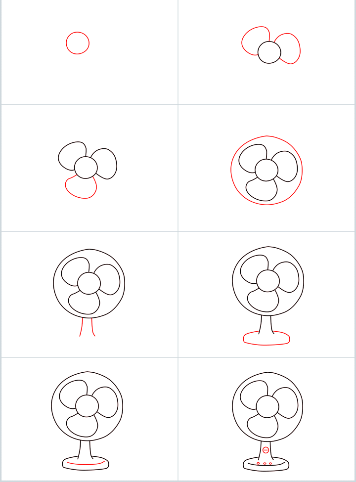 ventilateur simple (2) dessin