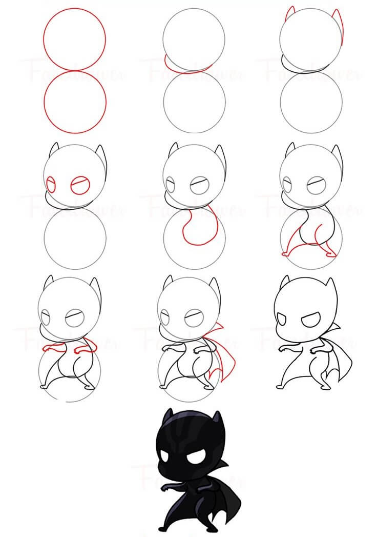 Black Panther chibi dessin