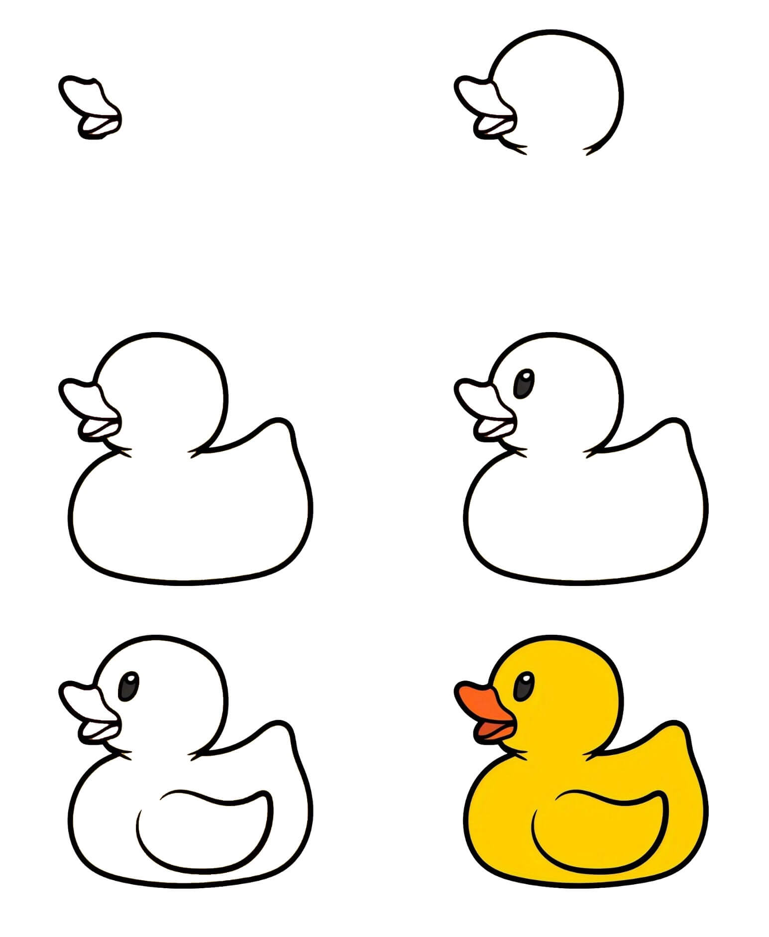 Canard en caoutchouc mignon dessin