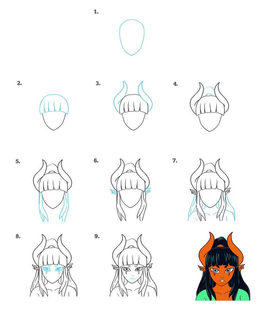 20 Facile Id es De Dessin D mon Comment Dessiner D mon