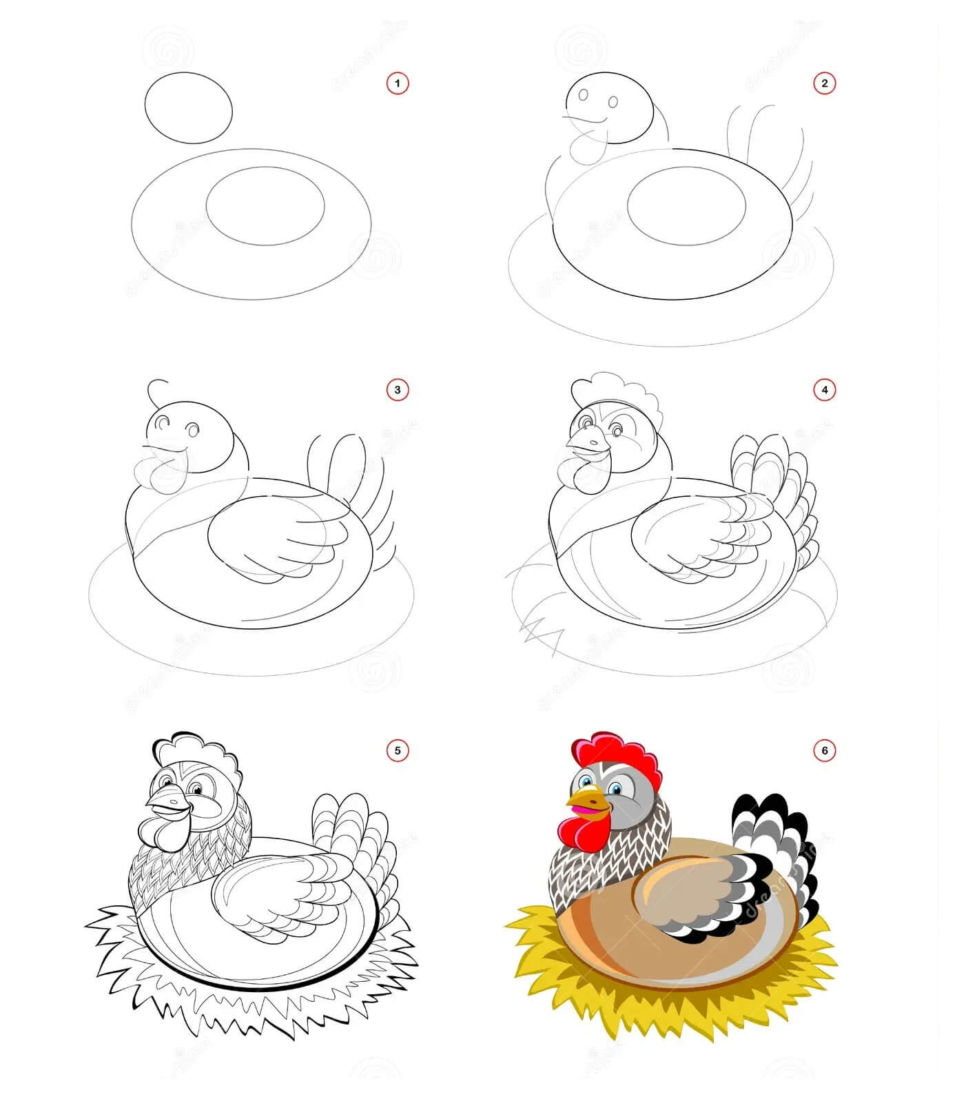 Idée Poule (14) dessin