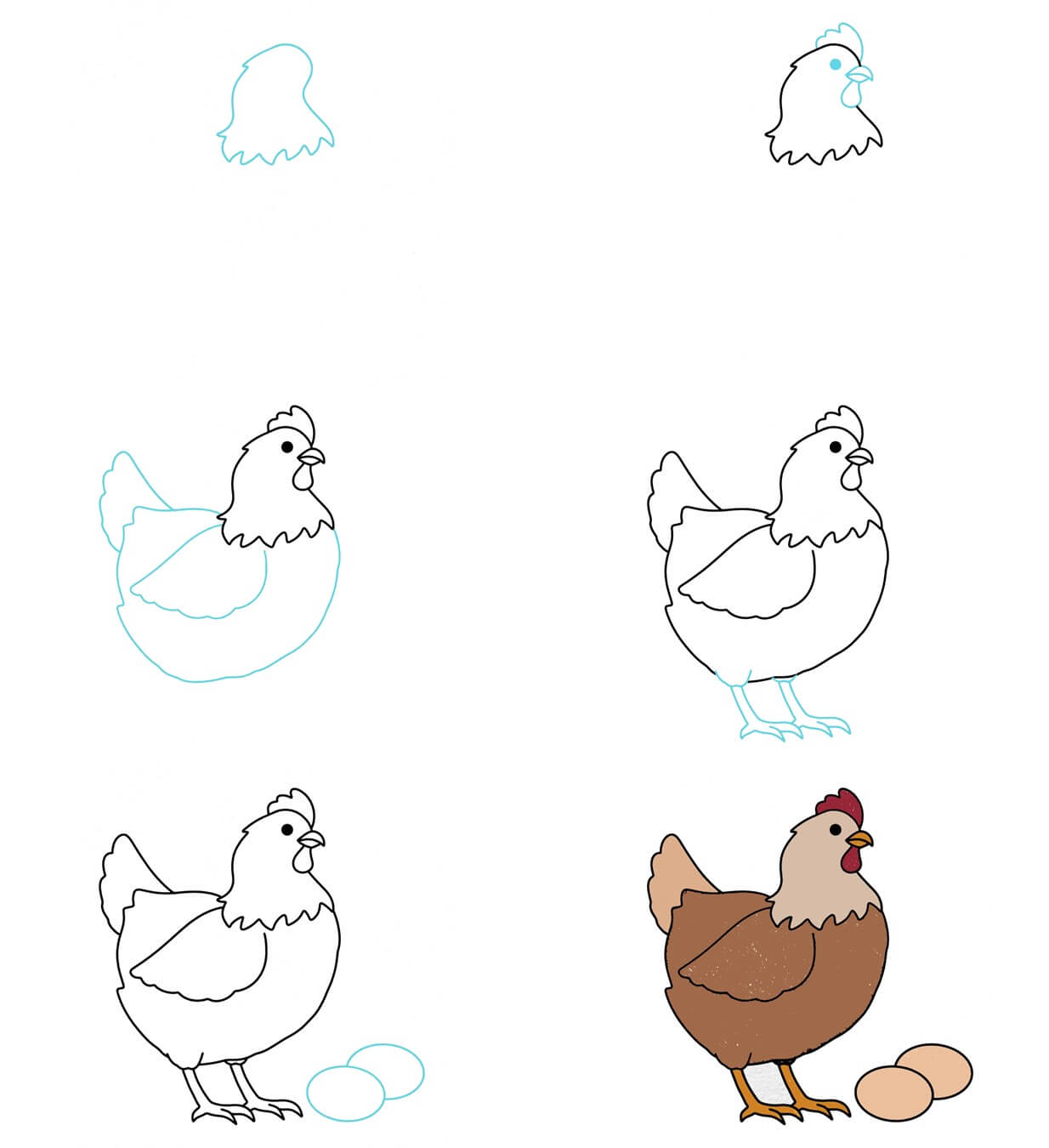 Idée Poule (18) dessin