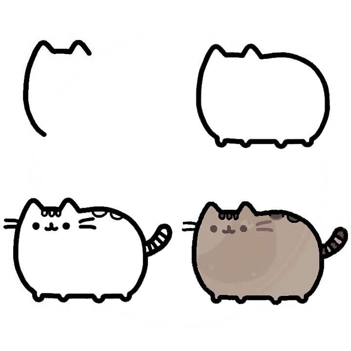 Idée Pusheen (12) dessin