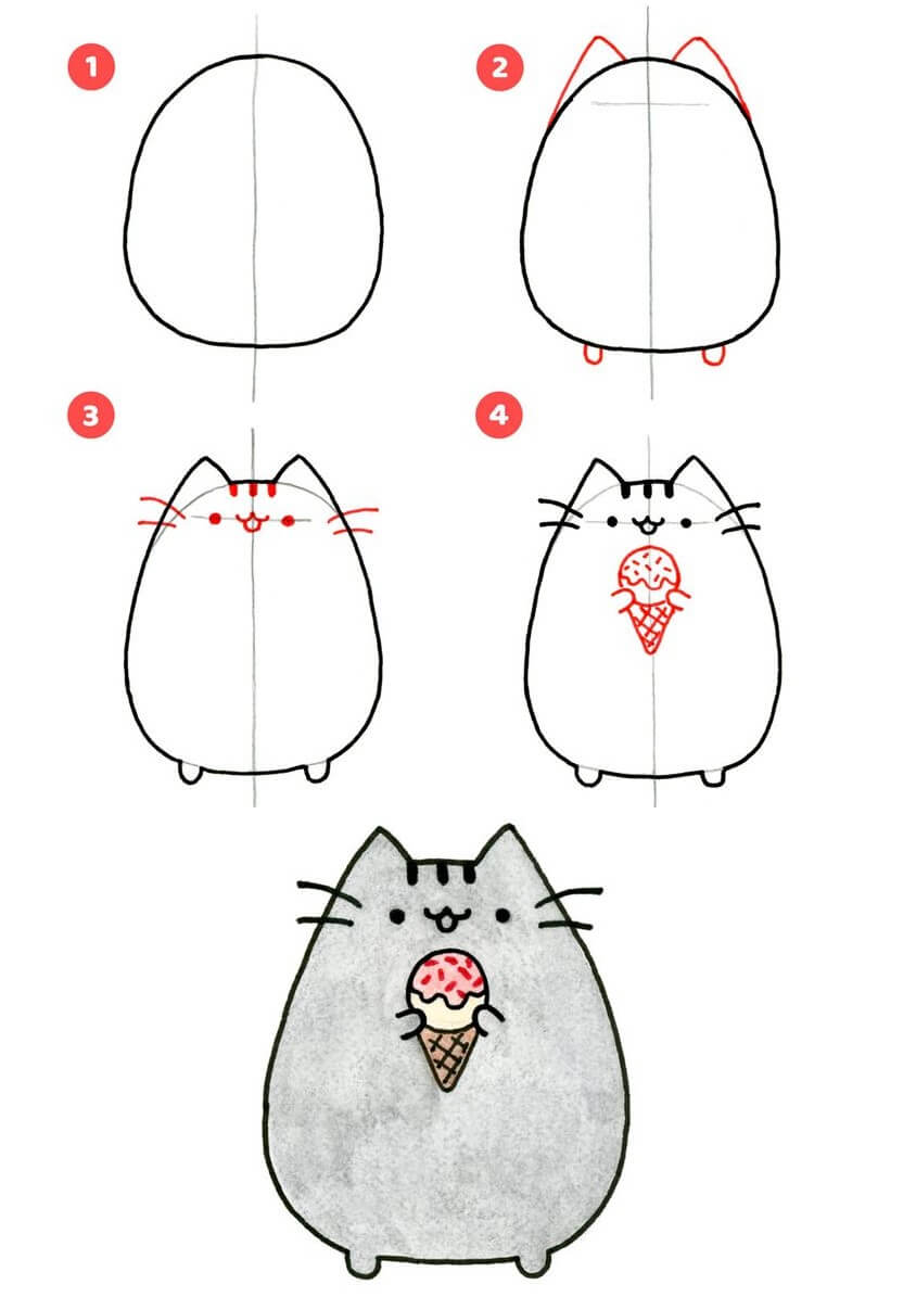 Idée Pusheen (2) dessin