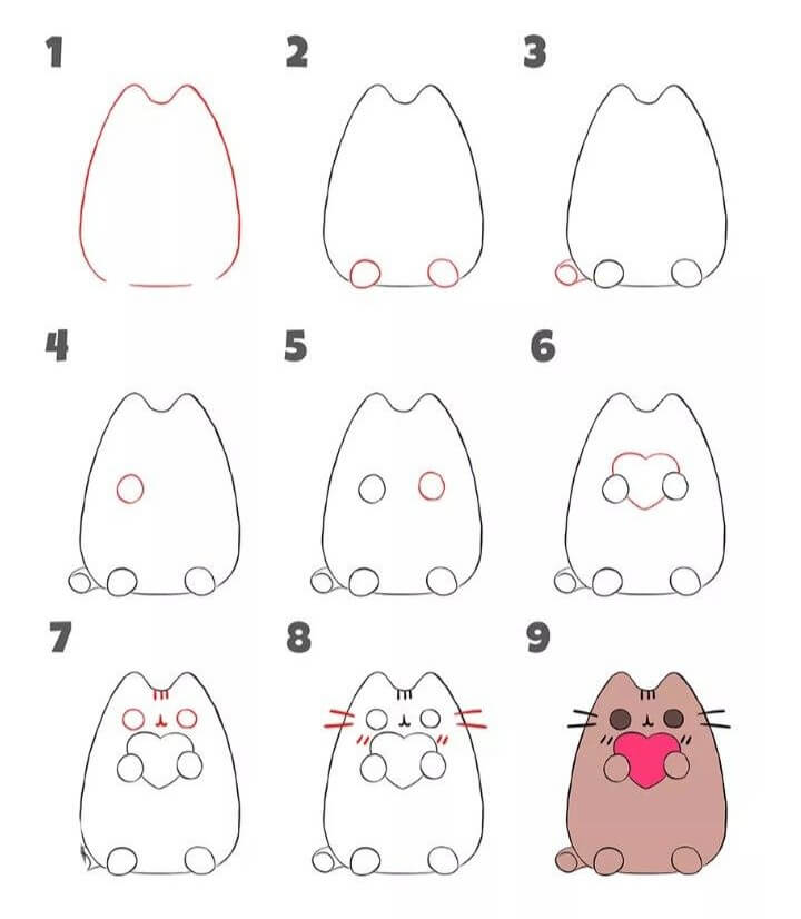 Idée Pusheen (4) dessin