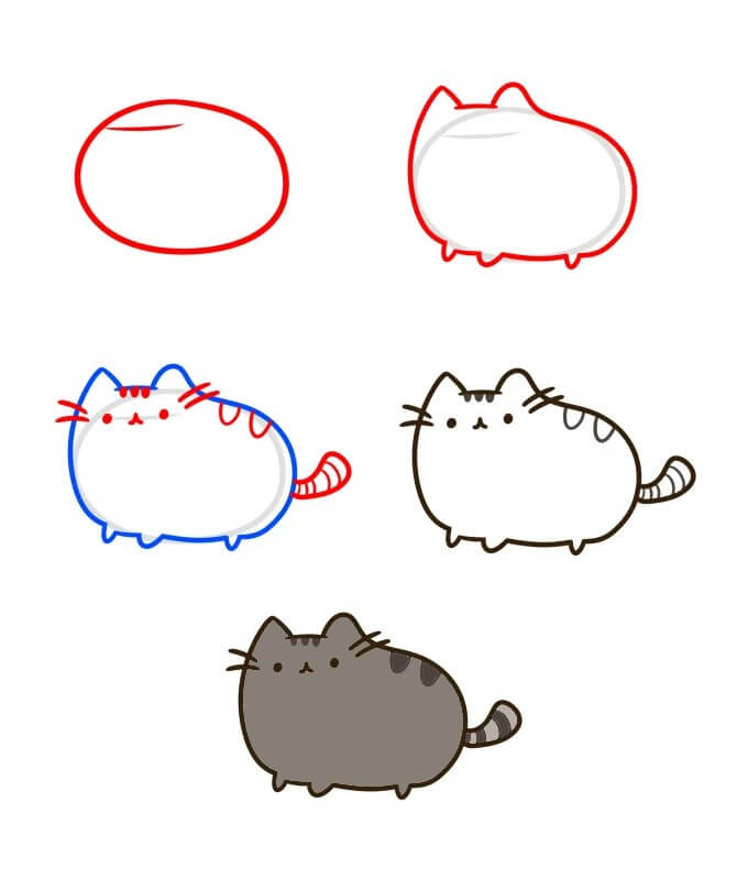 Idée Pusheen (6) dessin