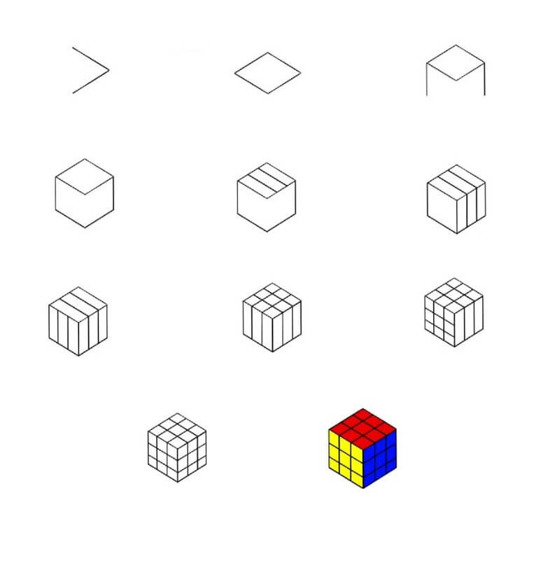 Idée Rubik's Cube (1) dessin