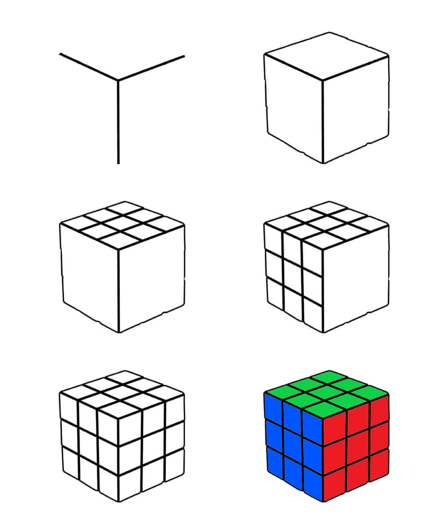 Idée Rubik's Cube (2) dessin