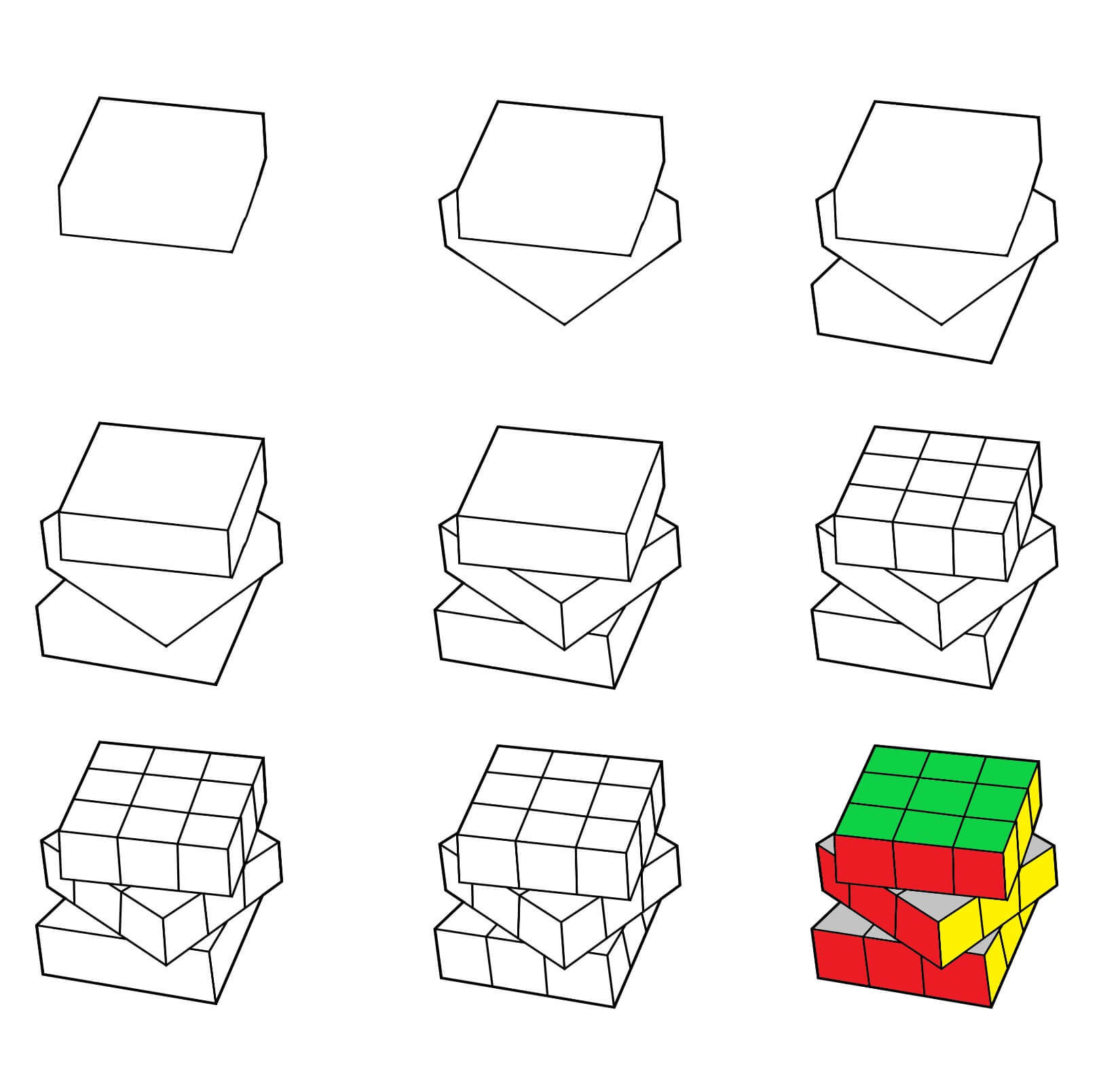 Rubik’s Cube dessin