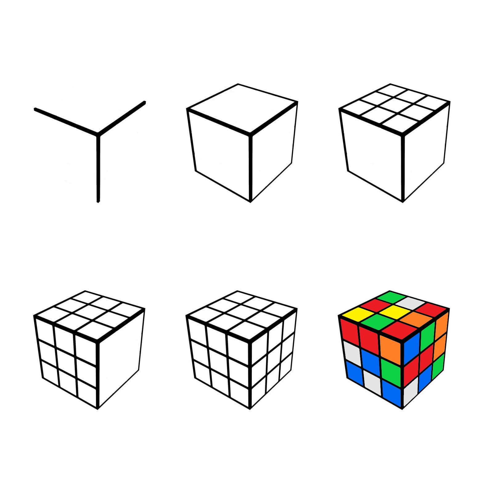 Idée Rubik's Cube (6) dessin