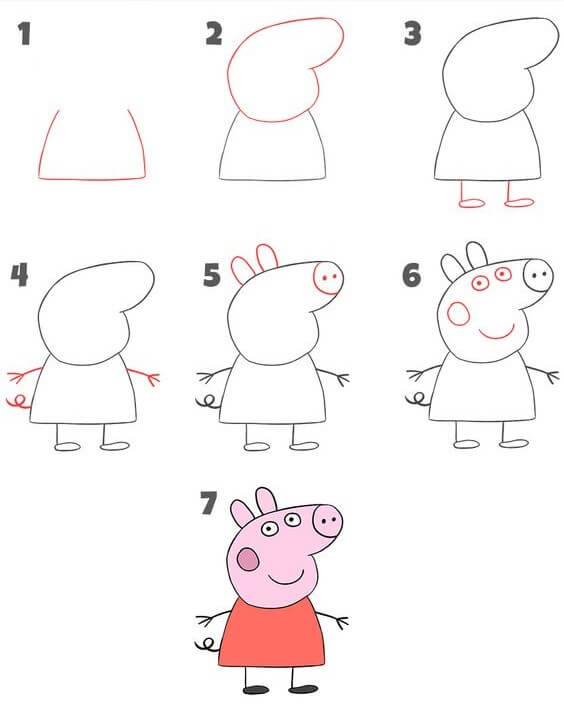 Idées Peppa Pig (17) dessin