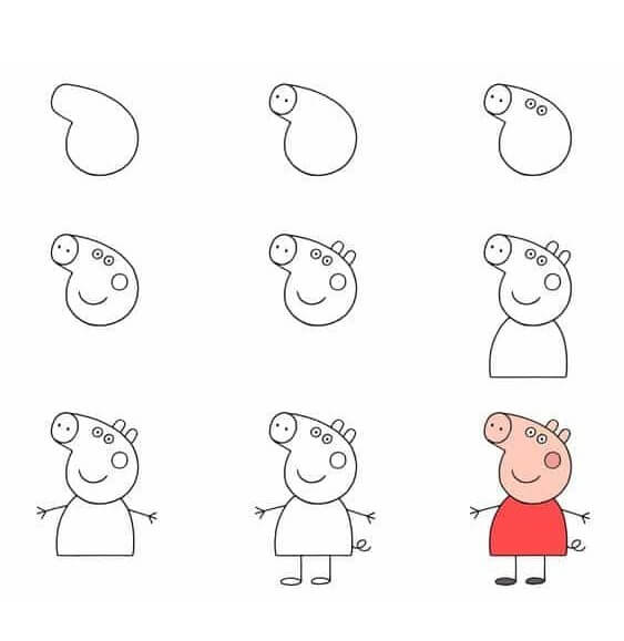 Idées Peppa Pig (19) dessin