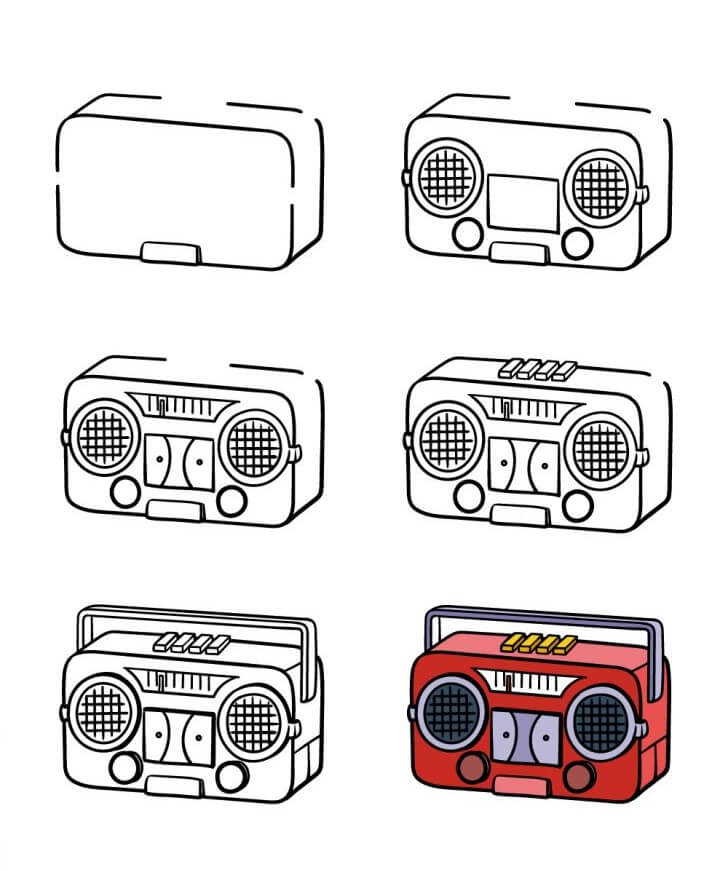 Radio moderne dessin